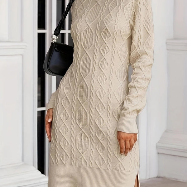 Robe pull beige