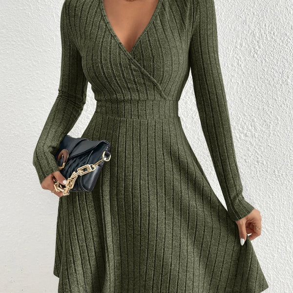 Robe pull col v
