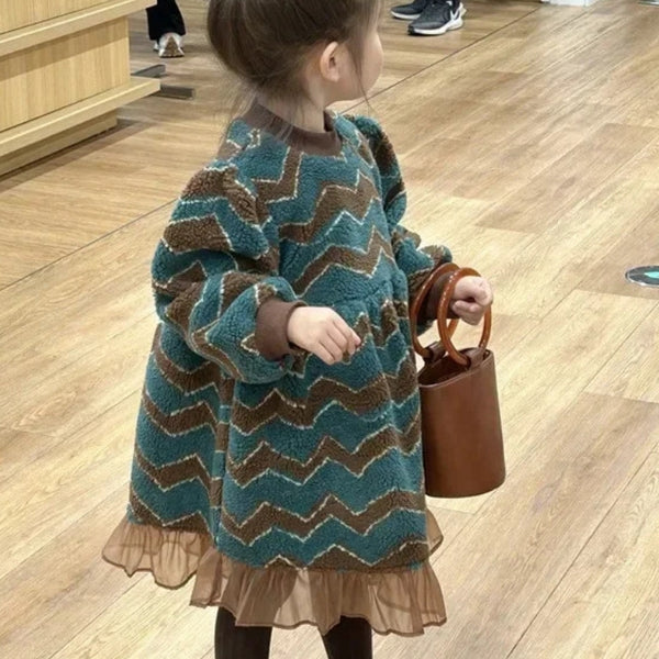 Robe pull petite fille