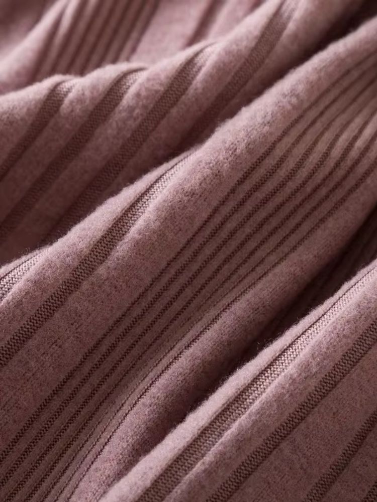 Robe pull maille évasé pour fille