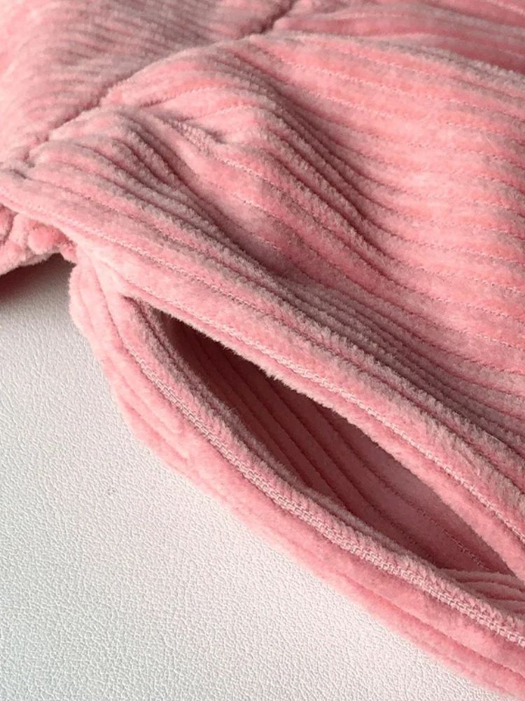 Robe pull pour fille en velours