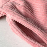 Robe pull pour fille en velours