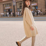 Robe pull col roulé fille