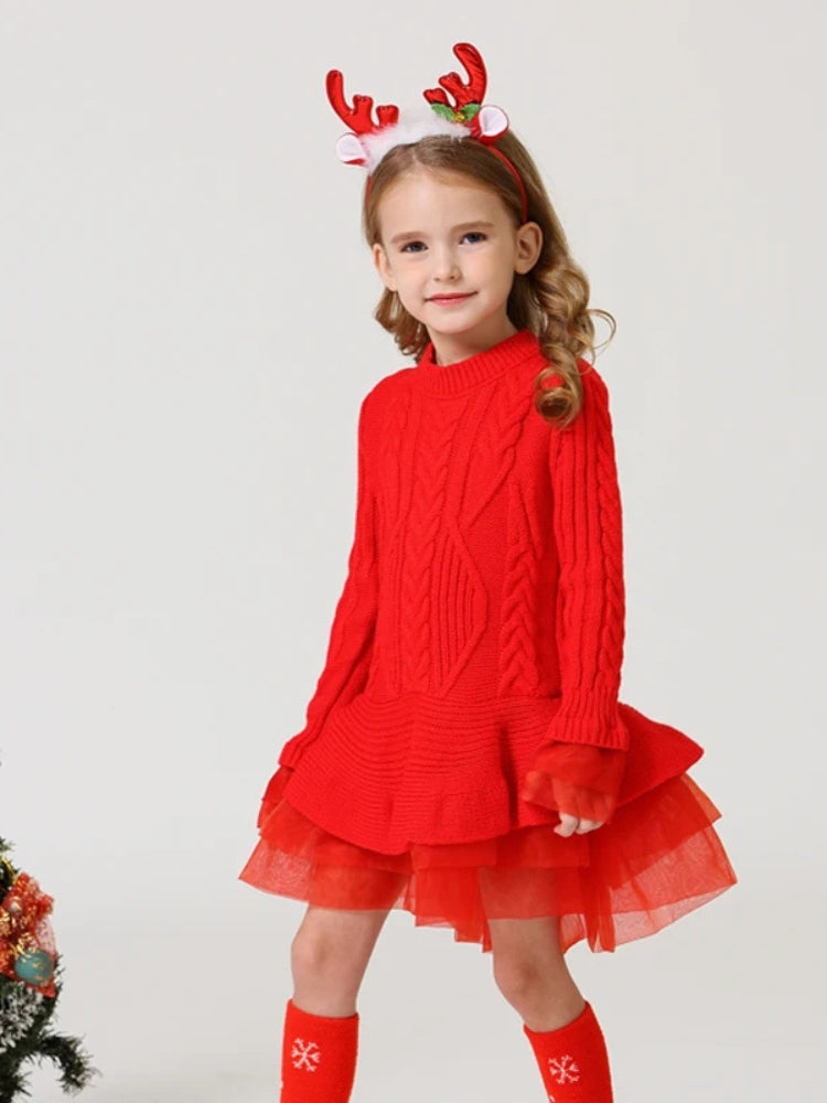 Robe pull fille fêtes