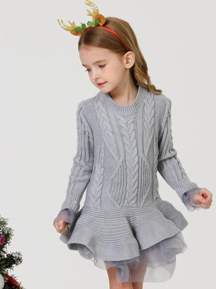 Robe pull fille fêtes