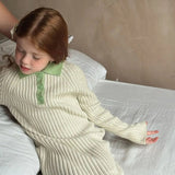 Robe pull fille maille douce