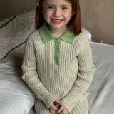 Robe pull fille maille douce