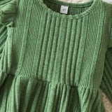 Robe pull maille évasé pour fille