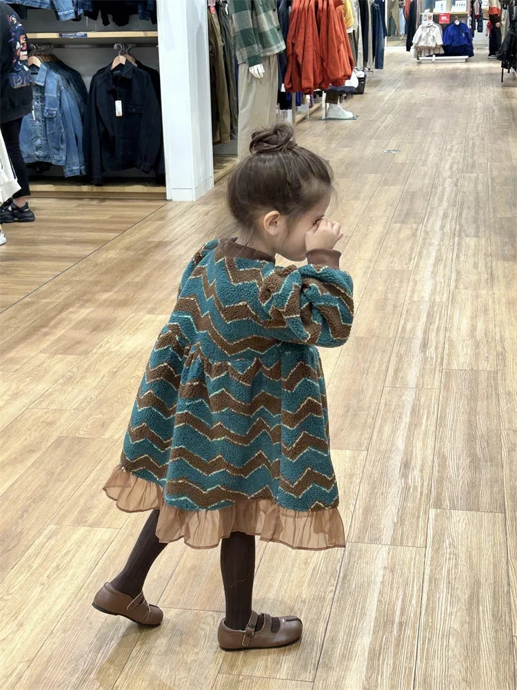 Robe pull petite fille
