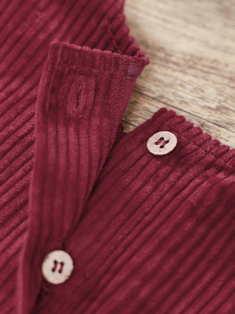 Robe pull pour fille en velour