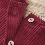 Robe pull pour fille en velour