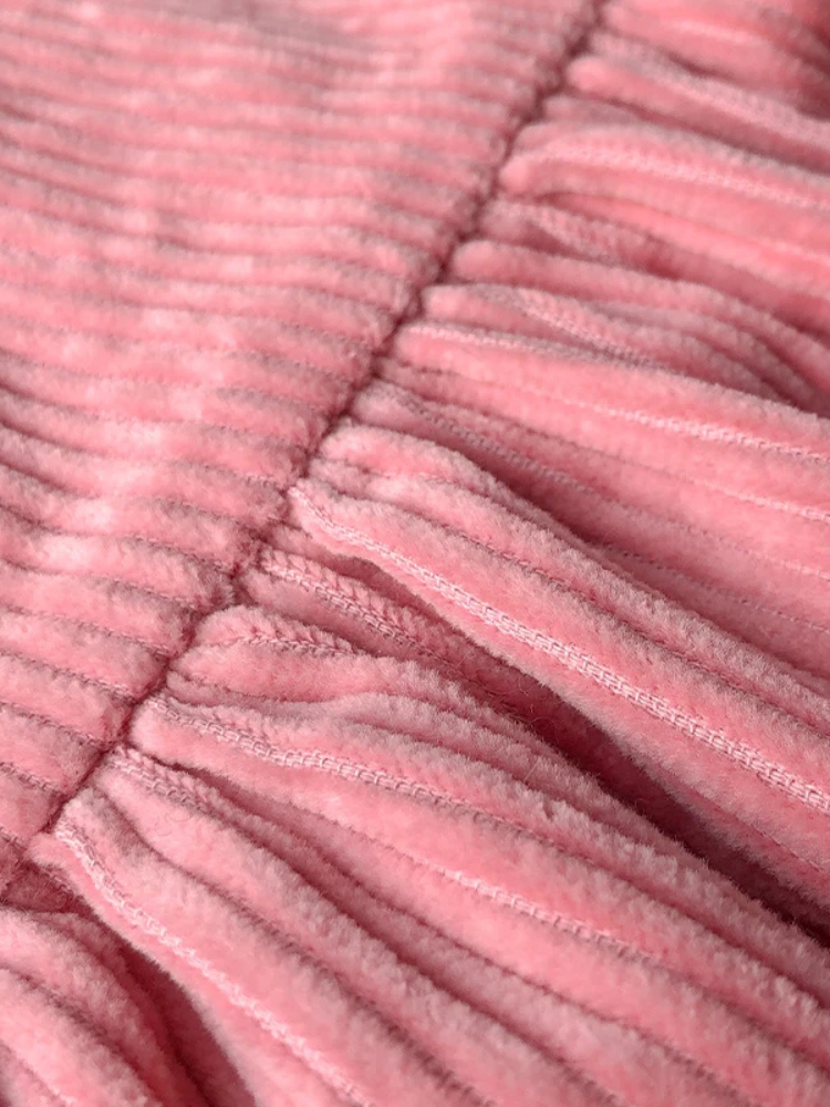 Robe pull pour fille en velour